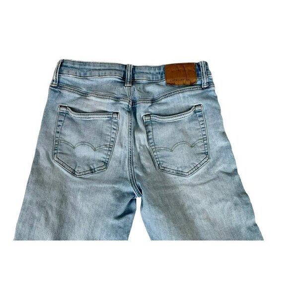 American Eagle Mens Sz 29 x 30.5 Athletic Airflex Light Wash Straight Leg Jeans - Picture 9 of 10